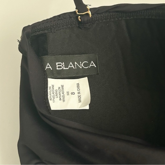 La Blanca Black Strapless One Piece Swimsuit - Picture 4 of 5